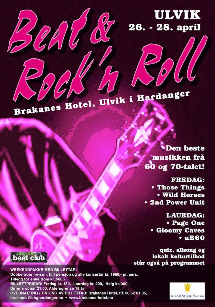 Brakanes Hotel, beat & rock’n roll plakat