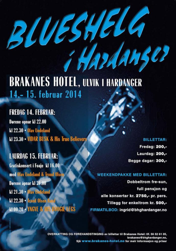 Brakanes Hotel, bluesplakat
